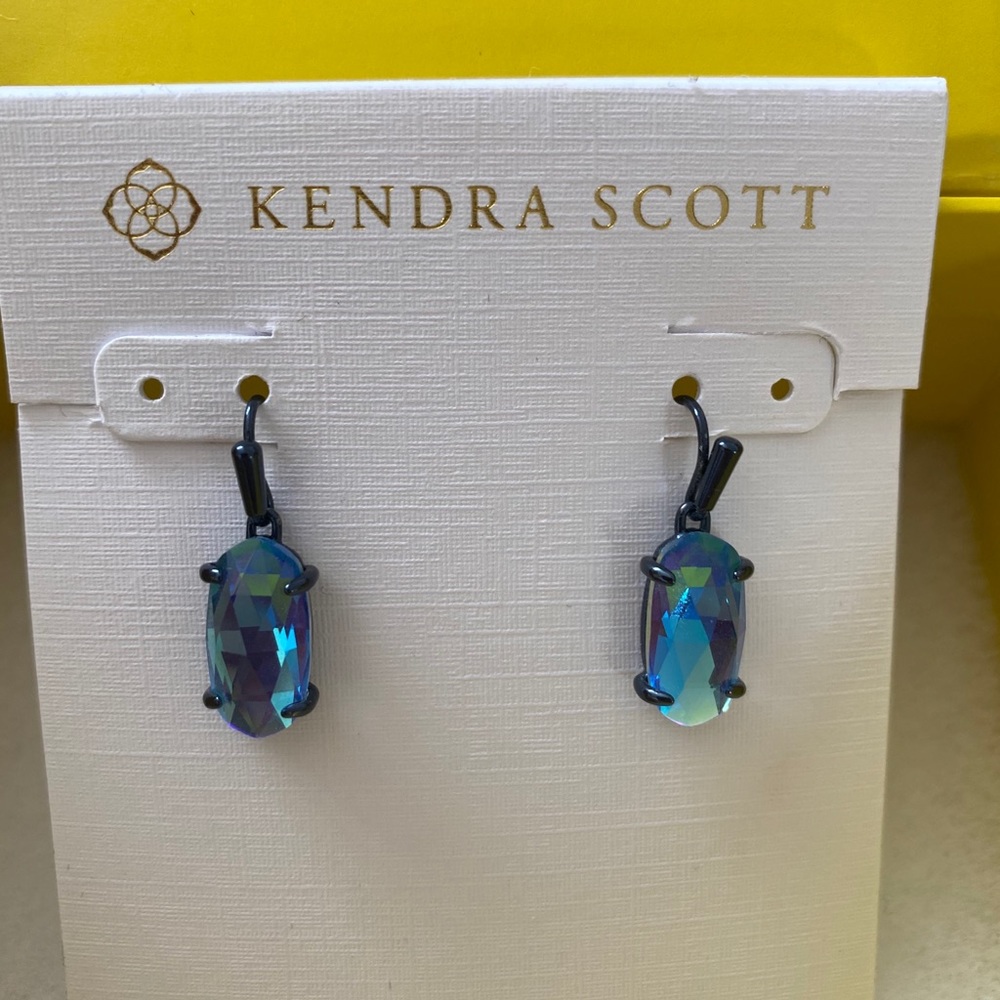 Kendra Scott Lemmi drop dichroic earrings